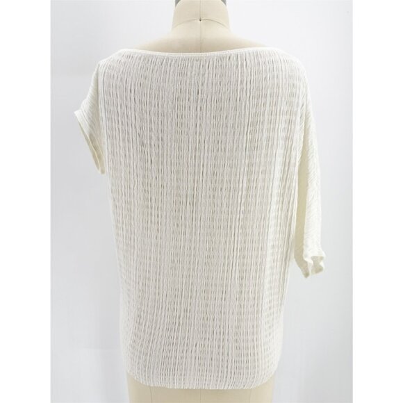 Wolford white lace stretchy top shirt sz L - Picture 3 of 6